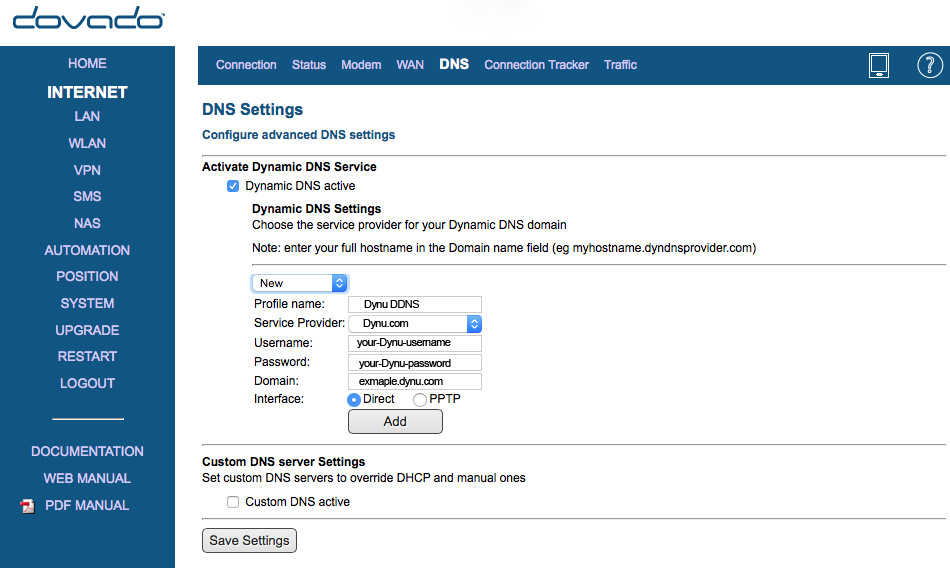 fintælling Villig kort Dovado | Dynamic DNS Service | Dynu Systems, Inc.