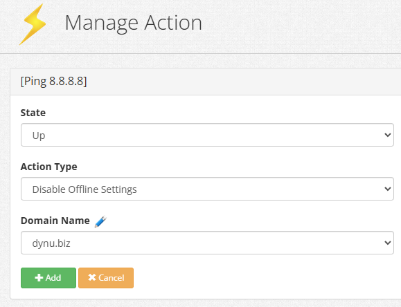 Failover Action - Disable Offline Settings when Up