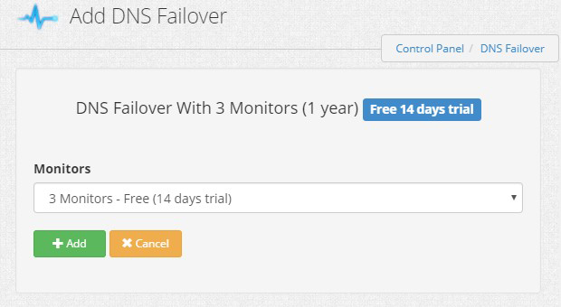 Start DNS Failover Service
