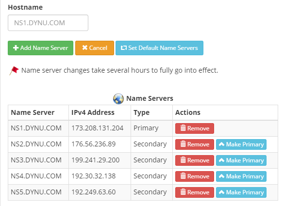 How to set name servers for your domain name?
