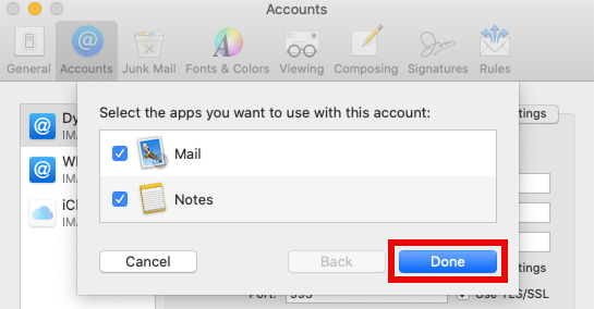 Apple Mail Client Configuration