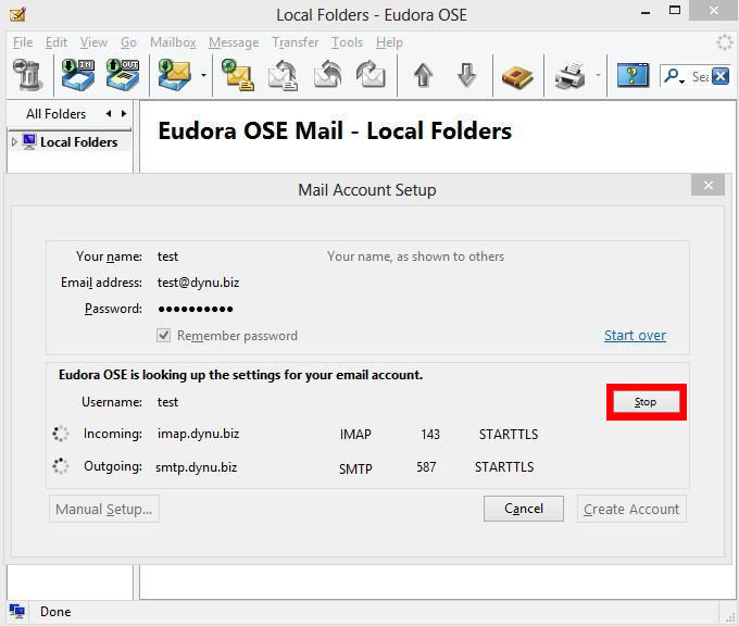 Eudora Mail Client for Windows Configuration