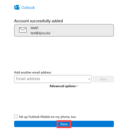 Outlook Setup