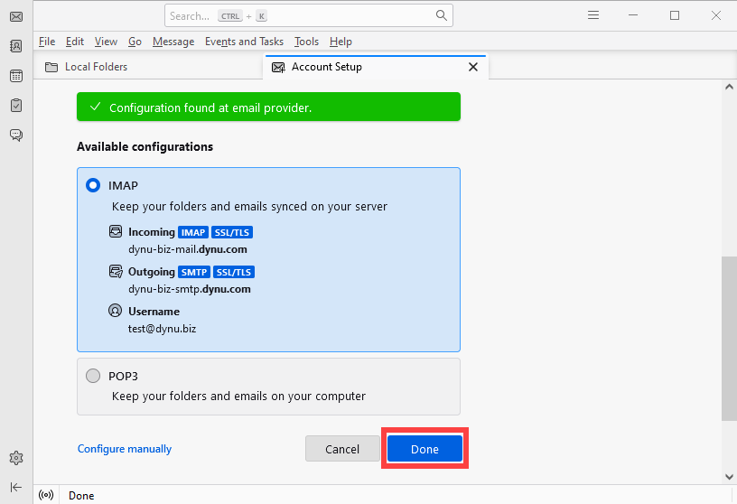 Thunderbird Windows Setup