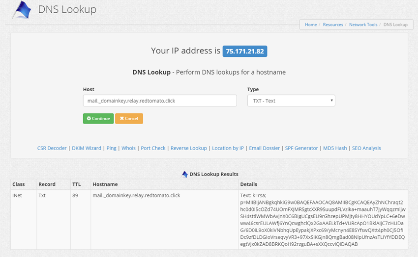 SMTP outbound relay