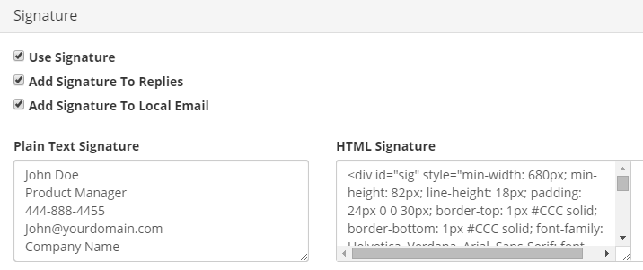 Full Service Email Signatures