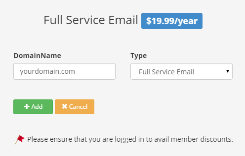 Full Service Email Sign up