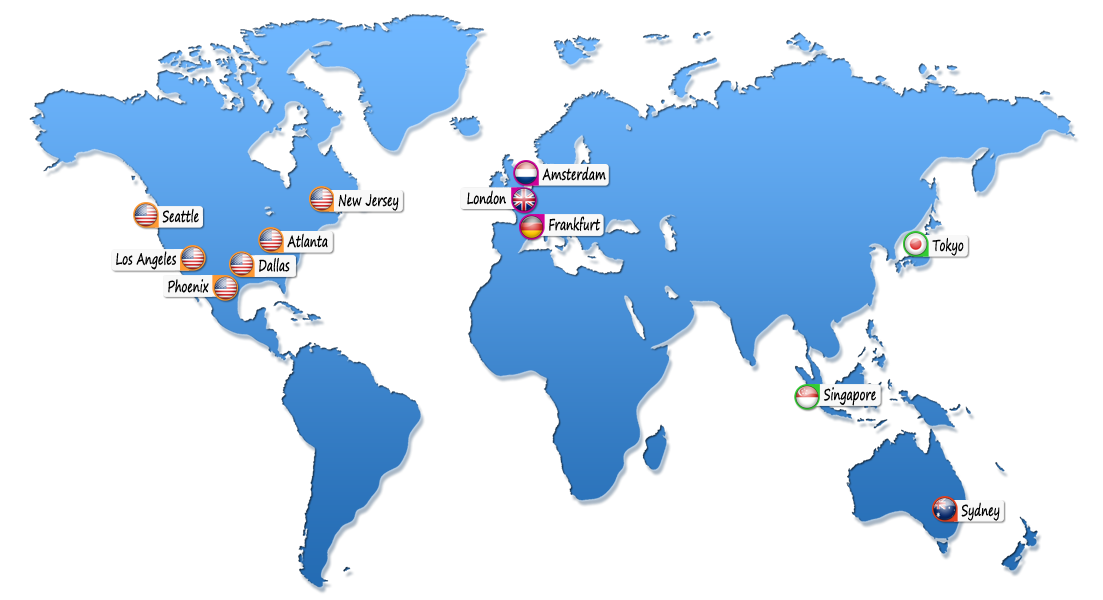 Geographically Distributed Points of Presence